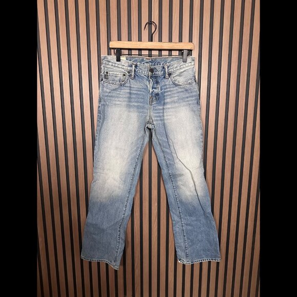 Abercrombie & Fitch Jeans 30 x 30 Mens Bootcut Button Fly Denim A&F Boot - Picture 1 of 11
